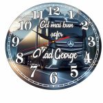 Ceas Sofer, Tirist, Personalizat, Lemn, 40 cm, CMSUV113 - imagine 5