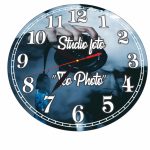 Ceas Studio foto, Fotograf, Personalizat, Lemn, 40 cm, CMSUV144 - imagine 5