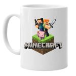 Cana personalizata, Alba, Minecraft, 350 ml, CDUV056 - imagine 2