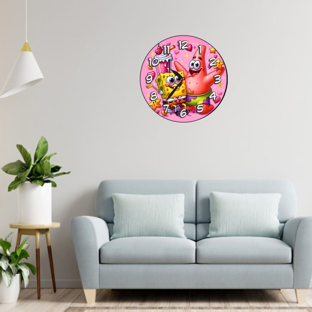 CSDUV128... Ceas Disney SpongeBob, Lemn, CSDUV128 - imagine 2