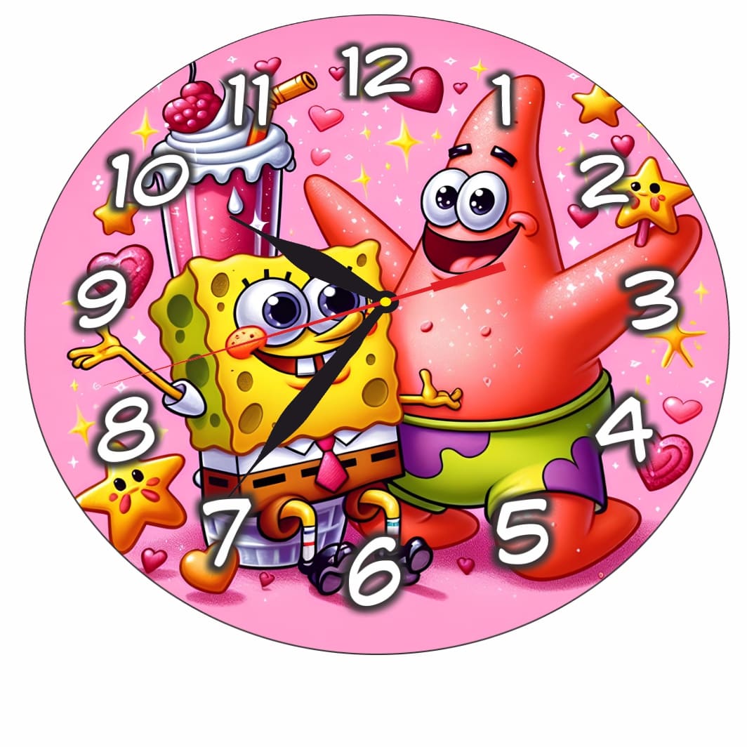 CSDUV128.. Ceas Disney SpongeBob, Lemn, CSDUV128 - imagine 5