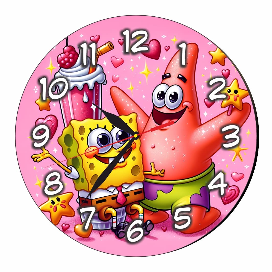 CSDUV128. Ceas Disney SpongeBob, Lemn, CSDUV128 - imagine 4