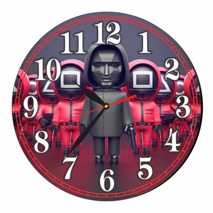 Ceas Squid Games, Lemn, CSDUV175