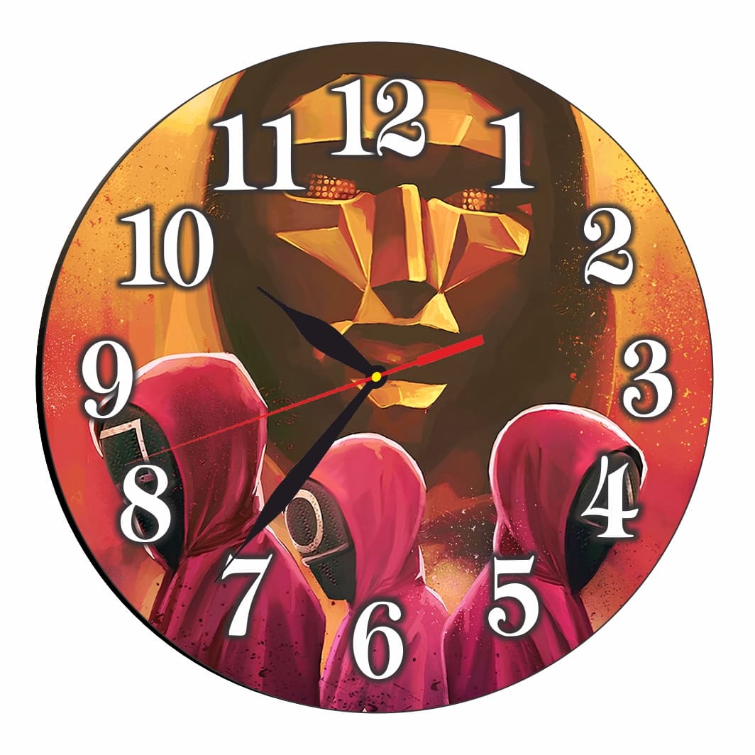 CSDUV176 Ceas Squid Games, Lemn, CSDUV176 - imagine 1