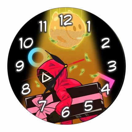 Ceas Squid Games, Lemn, CSDUV177