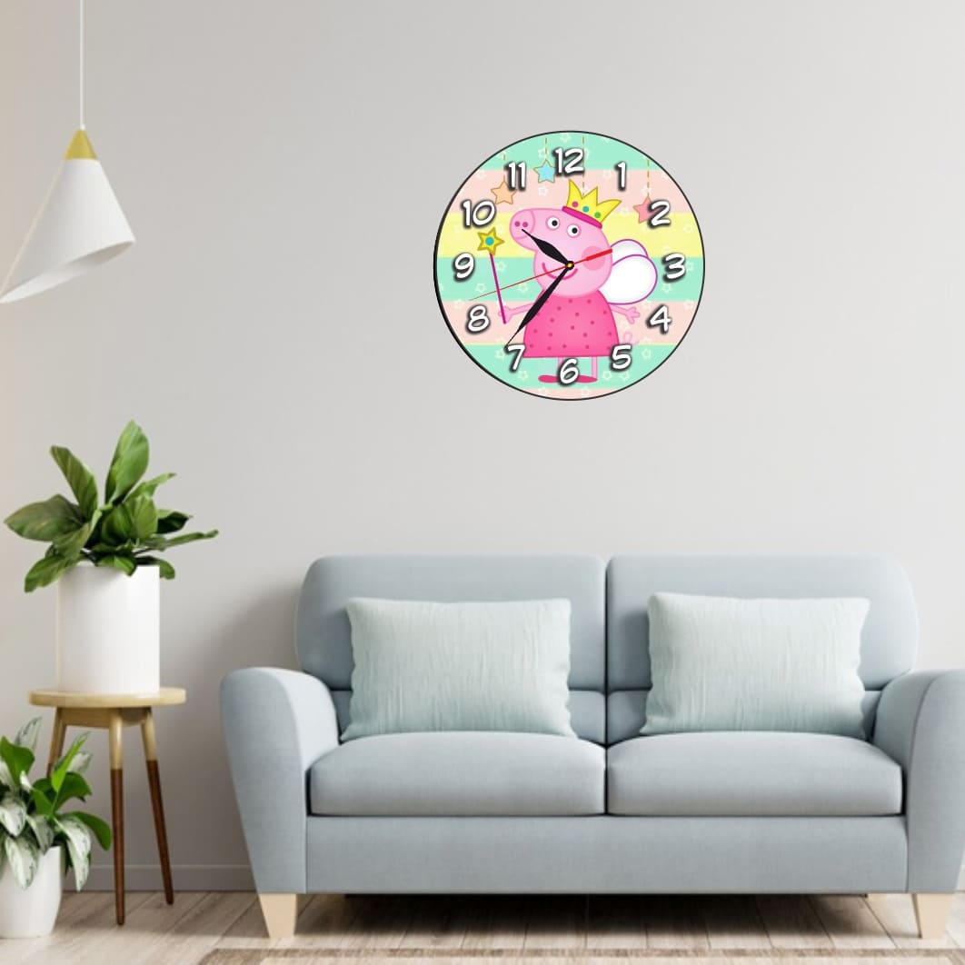 CSDUV181... Ceas Disney Peppa Pig, Lemn,CSDUV181 - imagine 2