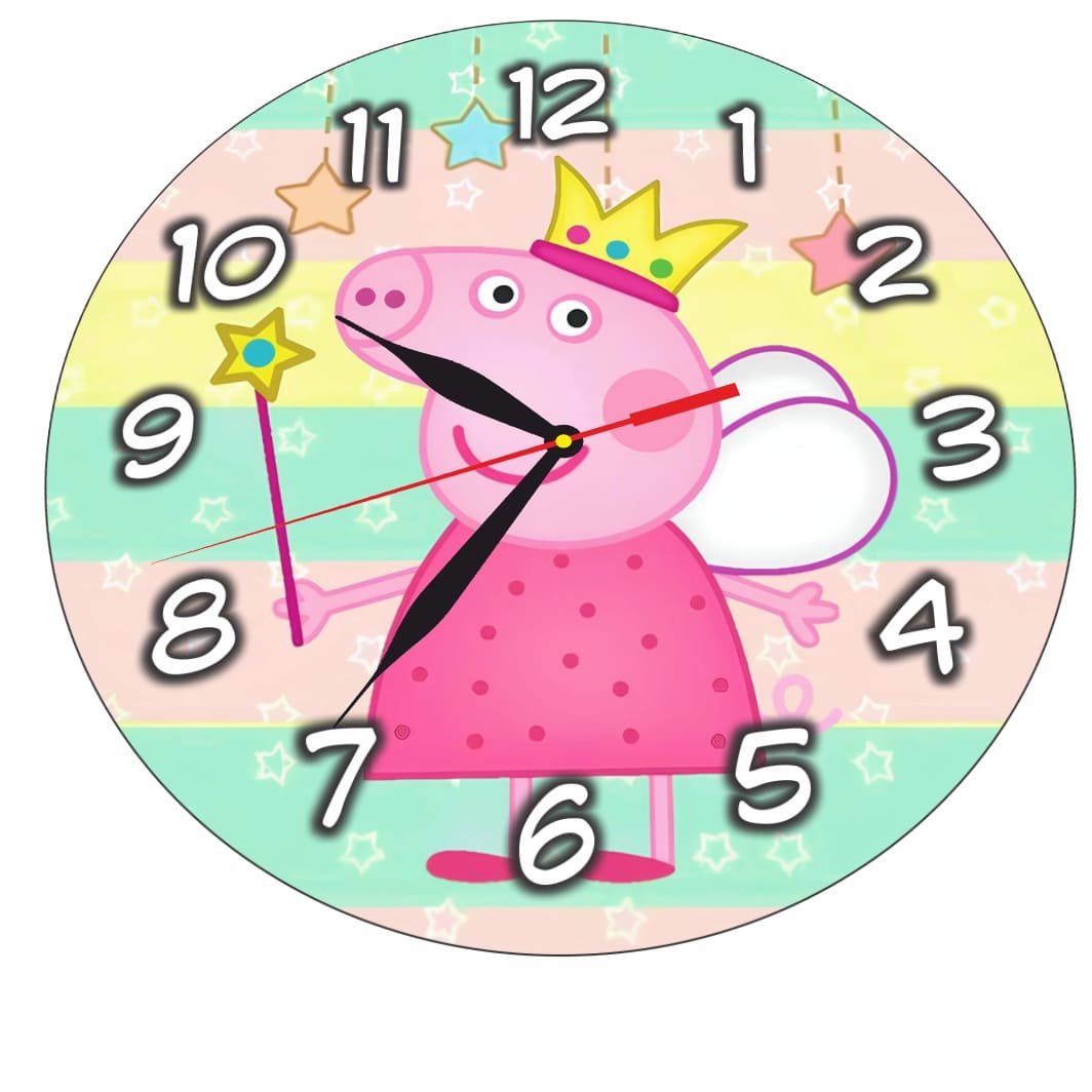 CSDUV181.. Ceas Disney Peppa Pig, Lemn,CSDUV181 - imagine 5