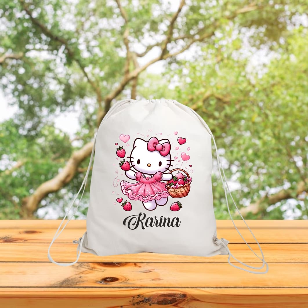 RGR063. Rucsac personalizat cu nume, Gradinita, Hello Kitty, 43x34 cm, RGR063 - imagine 3