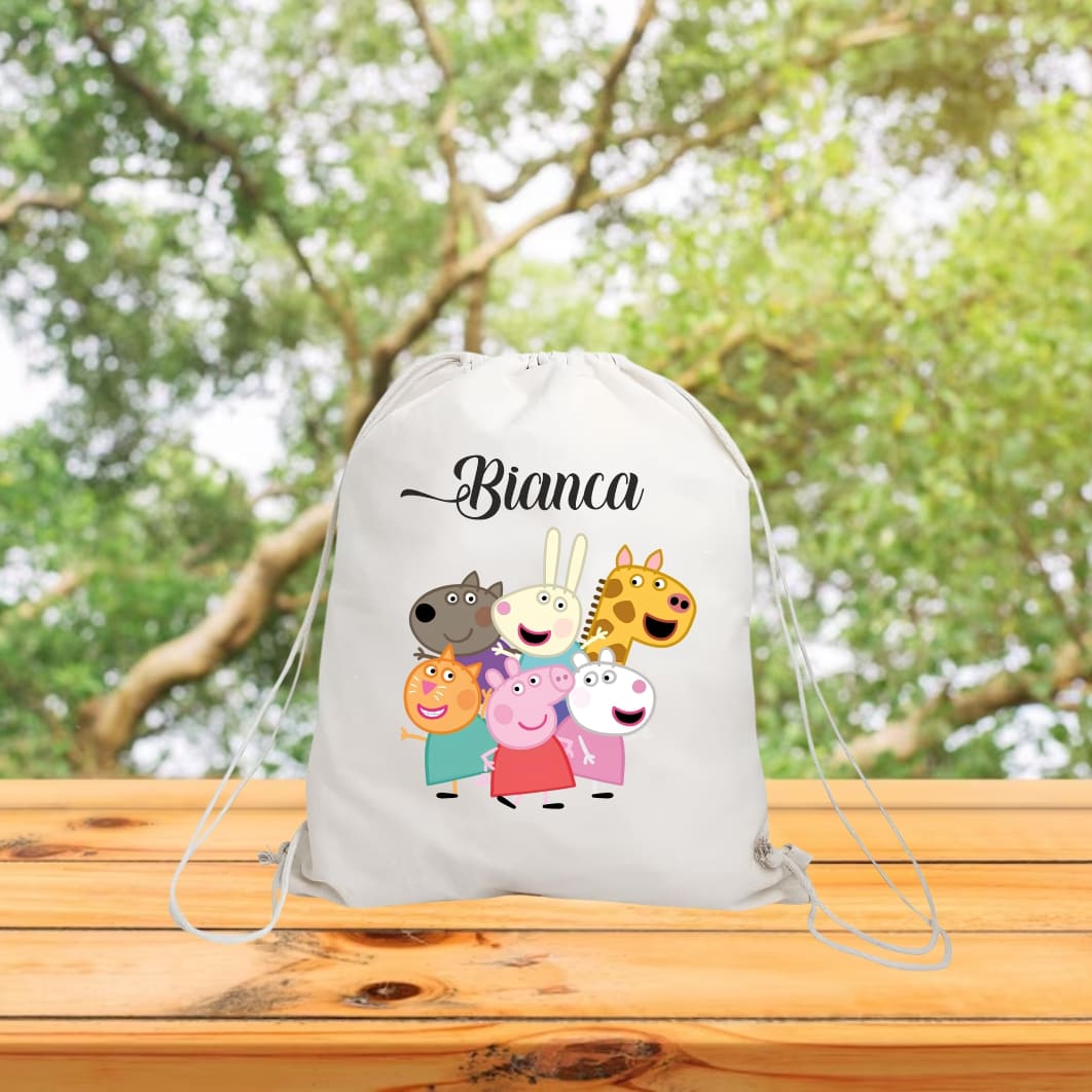 RGR066. Rucsac personalizat cu nume, Gradinita, Peppa Pig, 43x34 cm, RGR066 - imagine 3