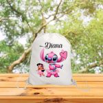 Rucsac personalizat cu nume, Gradinita, Stitch, 43x34 cm, RGR080 - imagine 3