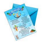 Invitatie botez, Model IC40 , Iepuras, Format A5 - imagine 2