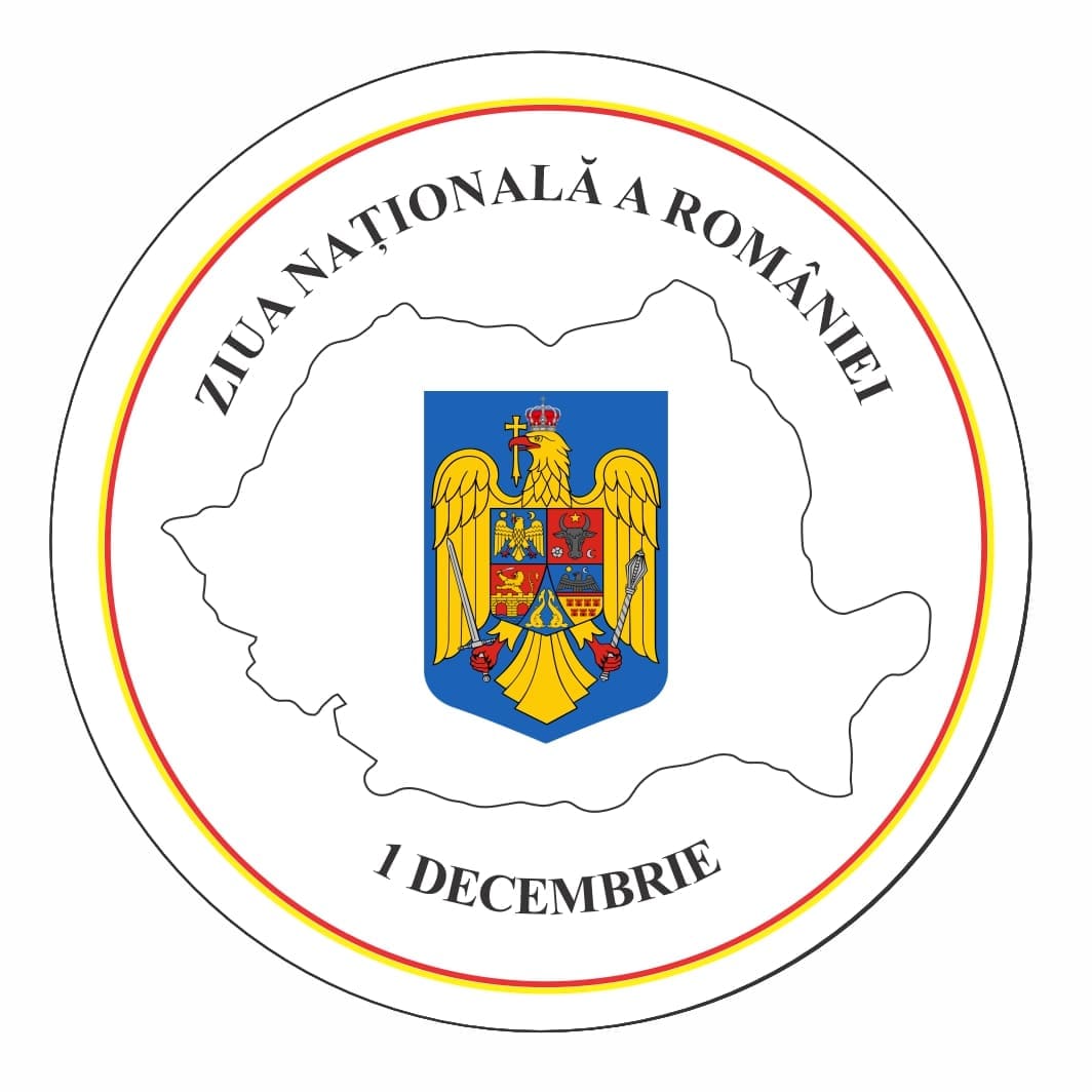 ITUV006 Insigna Lemn, 1 Decembrie, 6cm, ITUV006 - imagine 1