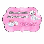 Pancarta Bine Ati Venit, Personalizata, Botez, Pisica Marrie, 40x31cm, PBBUV002 - imagine 3