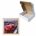 Puzzle din lemn, Cars, 16 piese, Multicolor, 17x17 cm, PDUV039 - imagine 3