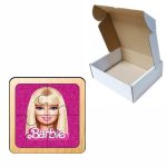 Puzzle din lemn, Barbie, 4 piese, Multicolor, 10x10 cm, PDUV095 - imagine 3