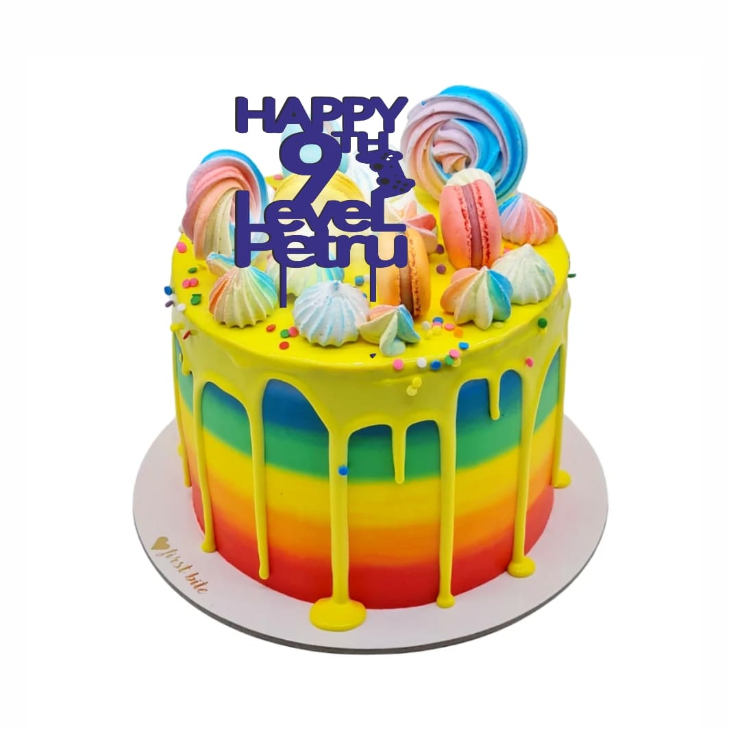 TA033. Topper Aniversar, Personalizat, Lemn, Albastru, 15 cm, TA033 - imagine 2