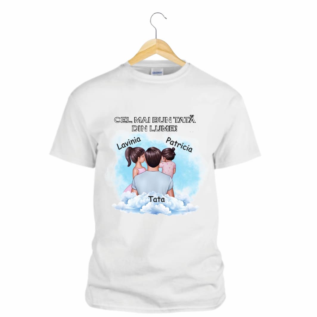 TU20... Tricou Personalizat, Tata, Bumbac, Alb, TU20 - imagine 2