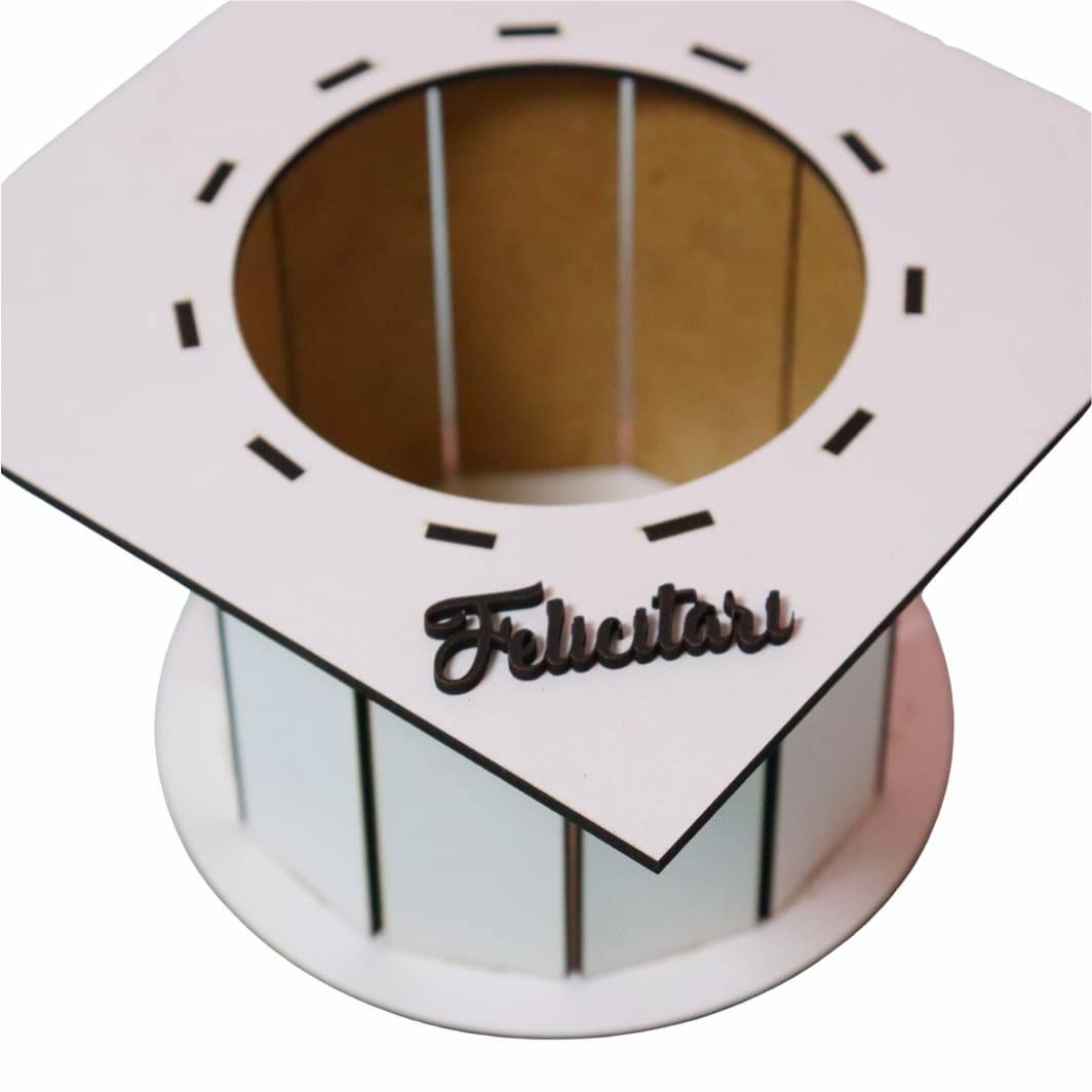 CAT002.... Cutie Aranjamente, Tip Toca, Alb, CAT002 - imagine 2