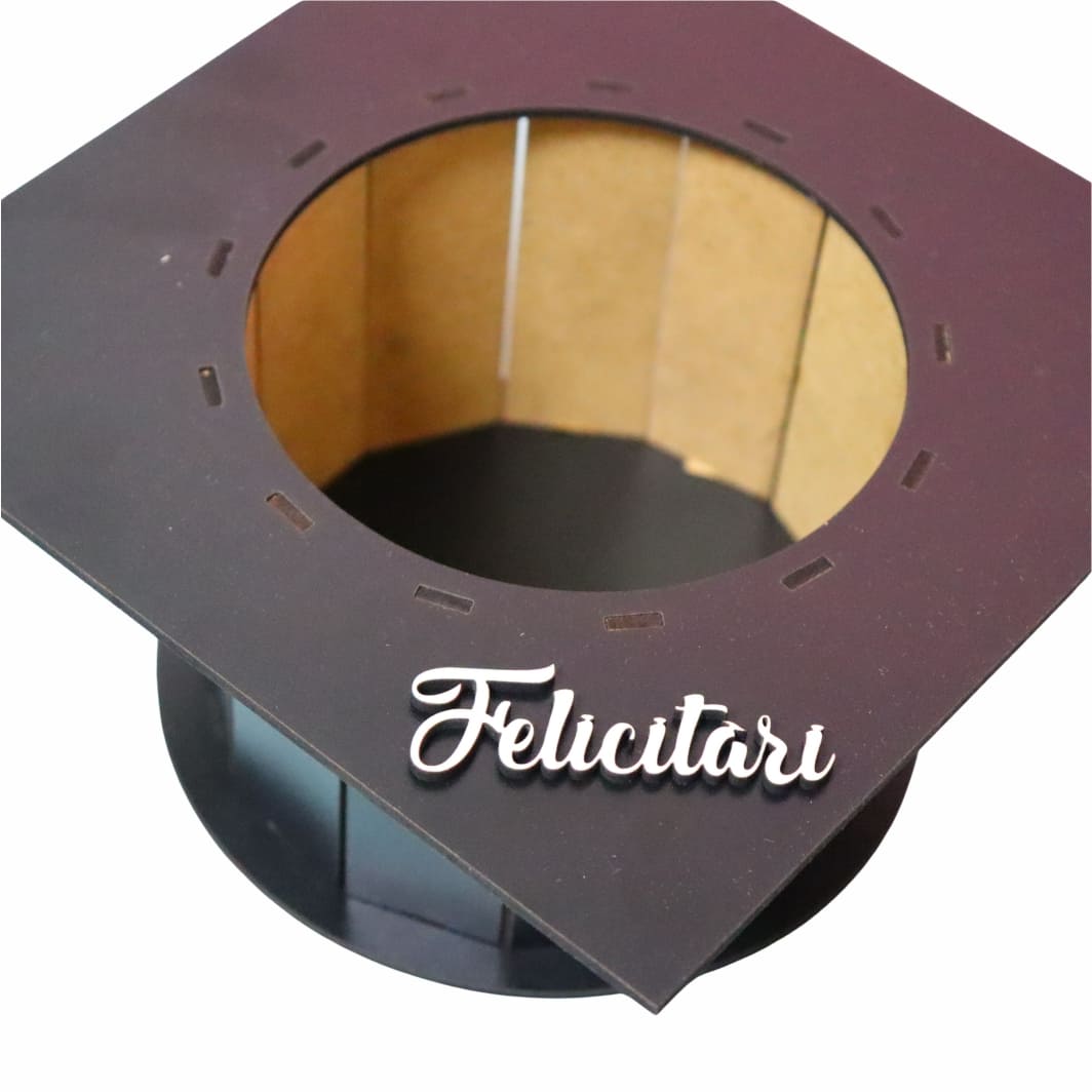 CAT004... Cutie Aranjamente, Tip Toca, Negru, CAT004 - imagine 2