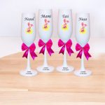 Set 4 Pahare Personalizate, Porcusorul Piglet, Botez, Parinti, Nasi, Alb, PHB018 - imagine 4