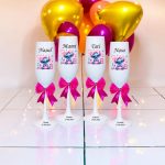 Set 4 Pahare Personalizate, Baby Stitch, Botez, Parinti, Nasi, Alb, PHB033 - imagine 2