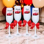 Set 4 Pahare Personalizate, Cars, Botez, Parinti, Nasi, Alb, PHB043 - imagine 4