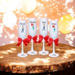 Set 4 Pahare Personalizate, Mica Sirena, Botez, Parinti, Nasi, Alb, PHB046 - imagine 2