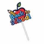 Topper Back to School, Lemn, Scoala, Multicolor, 10cm, TSUV016 - imagine 3