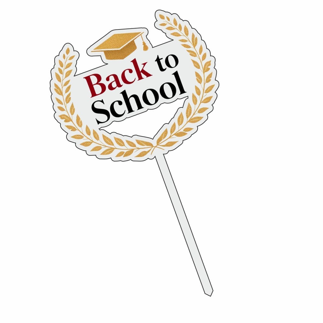 TSUV017. Topper Back to School, Lemn, Scoala, Multicolor, 10cm, TSUV017 - imagine 3