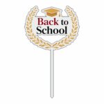 Topper Back to School, Lemn, Scoala, Multicolor, 10cm, TSUV017