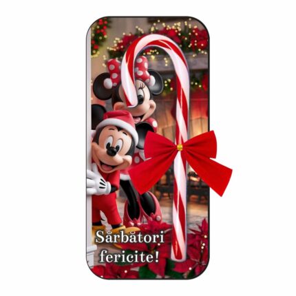 felicitare acadea craciun minnie mickey