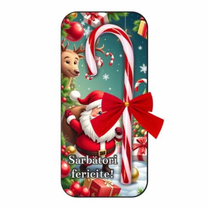 felicitare acadea craciun mos ren