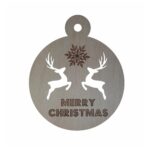 Glob de Craciun, Lemn, Gravat 9cm GL106