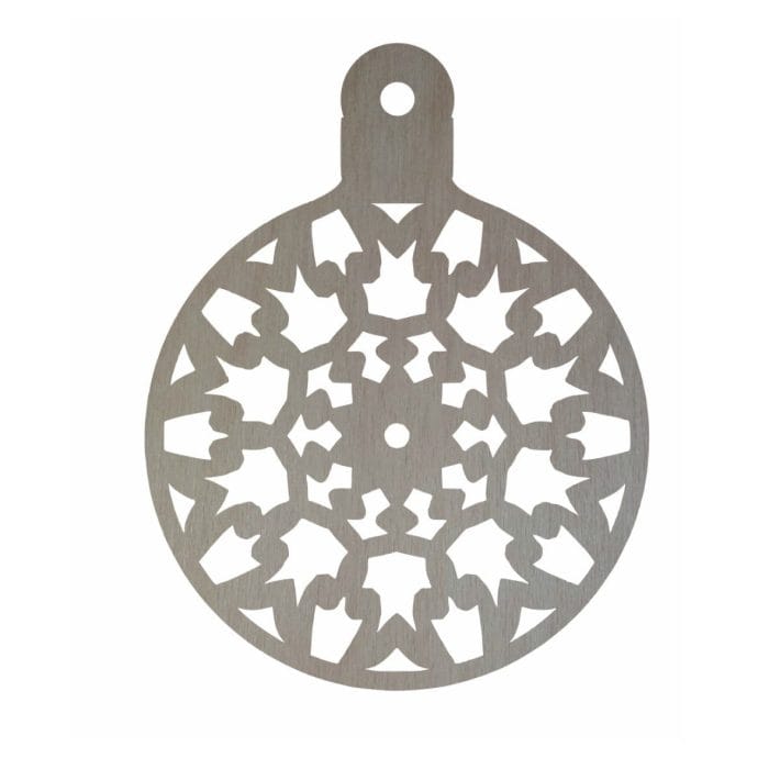 Glob de Craciun, Lemn, 9cm GL116 - imagine 1