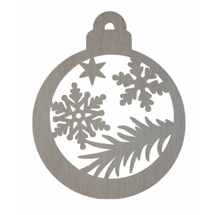 Glob de Craciun, Lemn, 9cm GL125 - imagine 1