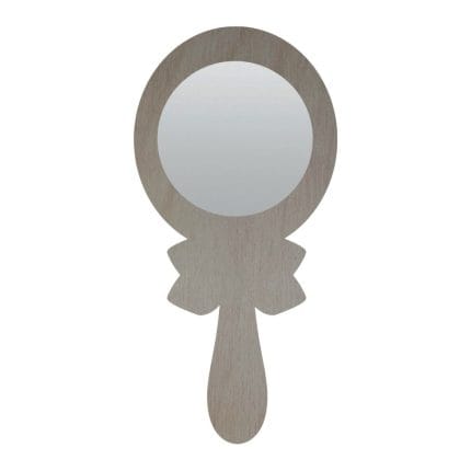 Oglinda Mot, Lemn, Funda, 13cm