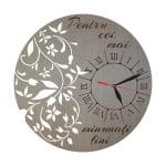 Ceas personalizat fini, Lemn, 40cm, CF005