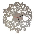 Ceas personalizat fini, Lemn, 40cm, CF007