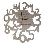Ceas Personalizat Fluturasi, Lemn, 40cm, CMT001