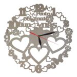 Ceas Personalizat Nasi, Lemn, 40 cm, CN014