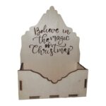 Cutii lemn aranjamente florale Craciun, CC16