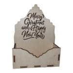 Cutii lemn aranjamente florale Craciun, CC18