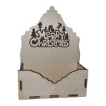 Cutii lemn aranjamente florale Craciun, CC24