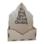 Cutii lemn aranjamente florale Craciun, CC27