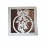 Cutii lemn aranjamente licheni Craciun, CLC05