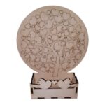 Cutie Flori Decorat Lemn Copac M09