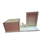 Cutie Flori Decorativa Lemn Cu Rama Foto U073