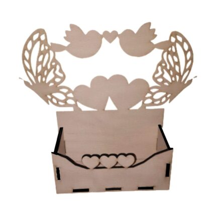 Suport Aranjamente Florale Lemn Inimi M11