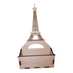 Suport Floral Romantic Lemn Turnul Eiffel M14