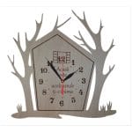 Ceas personalizat Home, Lemn, 40cm, CFAM001